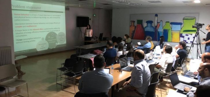 Presentation of eco-bot in Building Energy Efficiency workshop in Athens