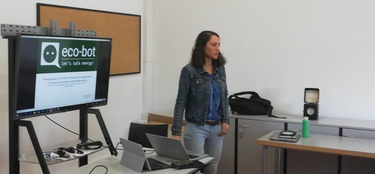 Eco-bot project presented to SENSE students in Spain